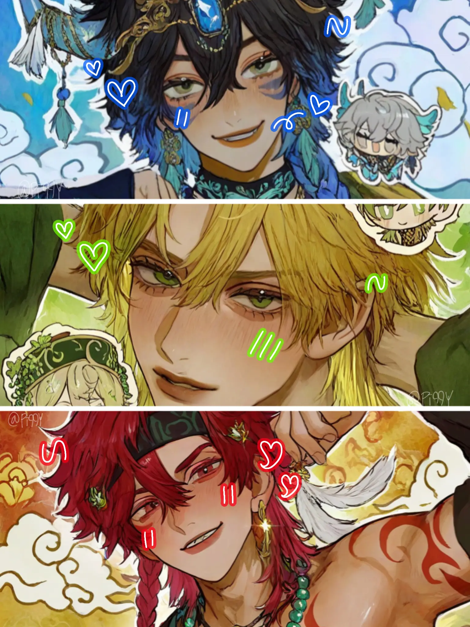 Pi99Y의 《세 명은 무리라구요!》