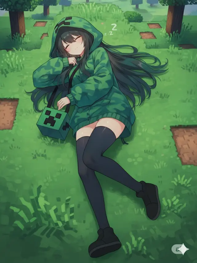 BigMint3520의 クリーパーが擬人化した様です