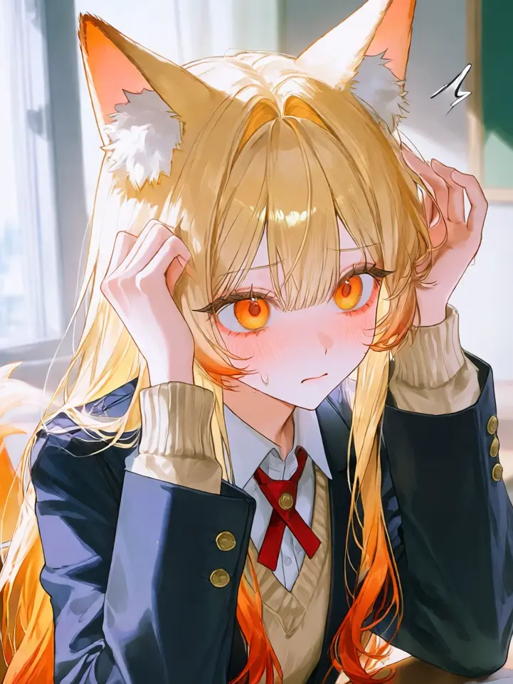 chamcham3의 狐森さん!?耳生えてない⁉🦊🍃