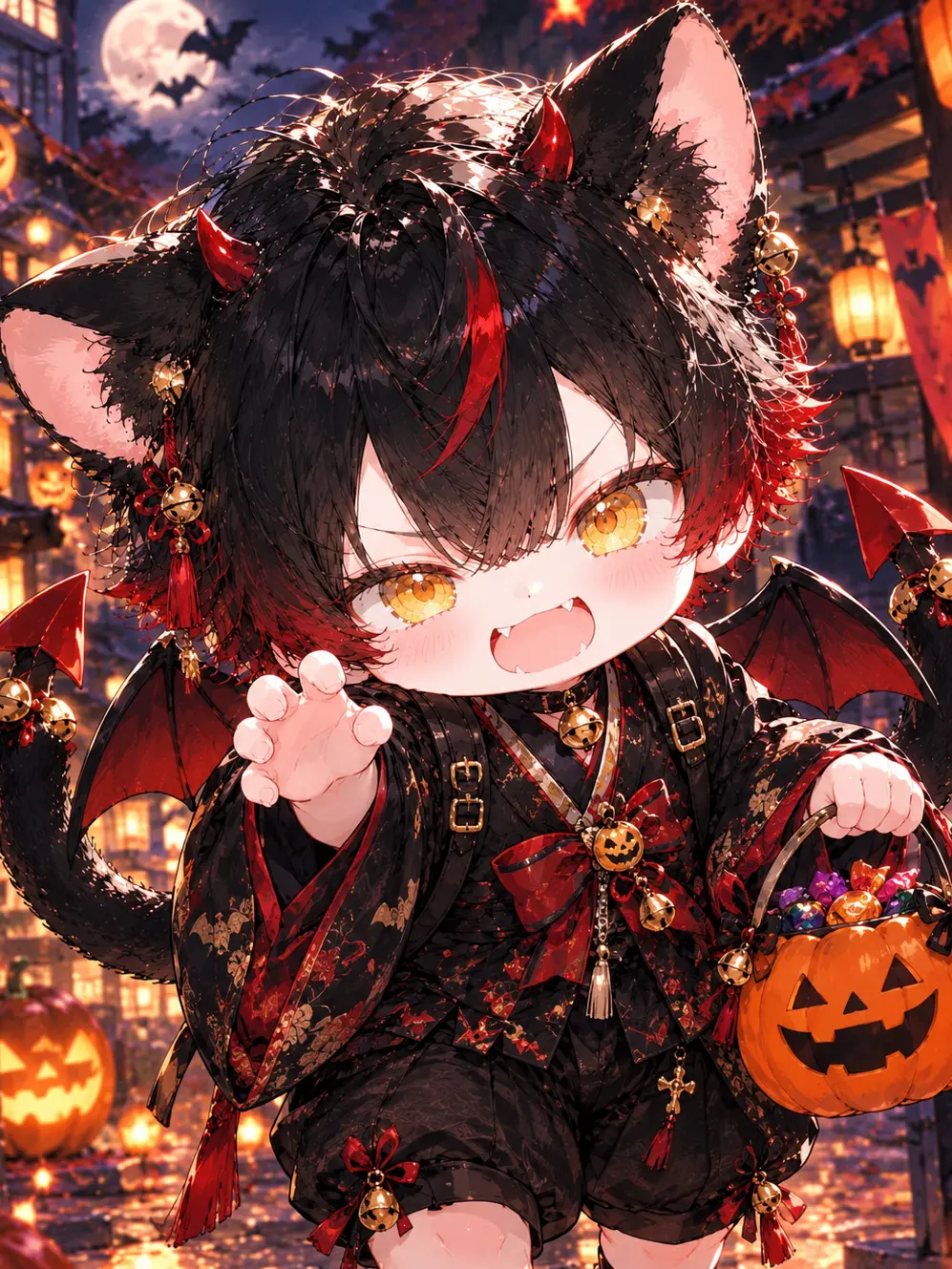 Lancelottle의 猫又爺さんハロウィンに徘徊中