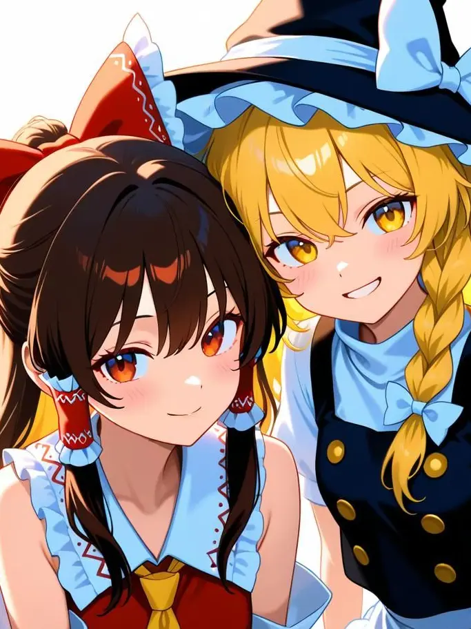 PlainGlaze3212의 霊夢と魔理沙