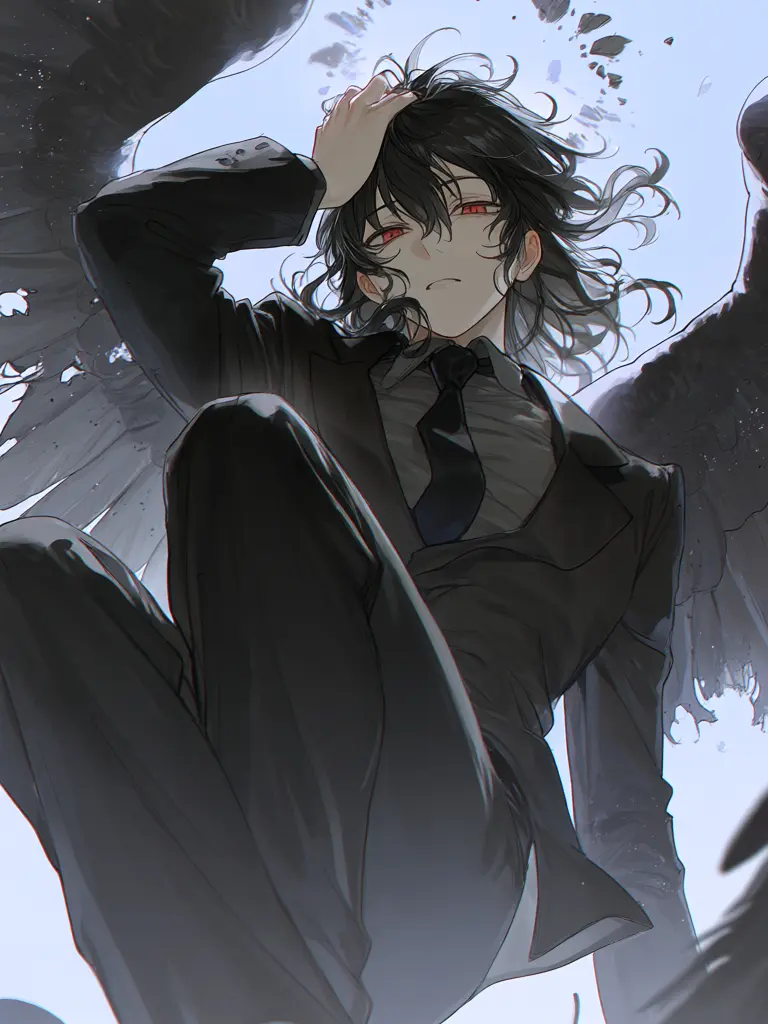 Lucifer_09의 空から落ちてきたのは黒と白の天使？