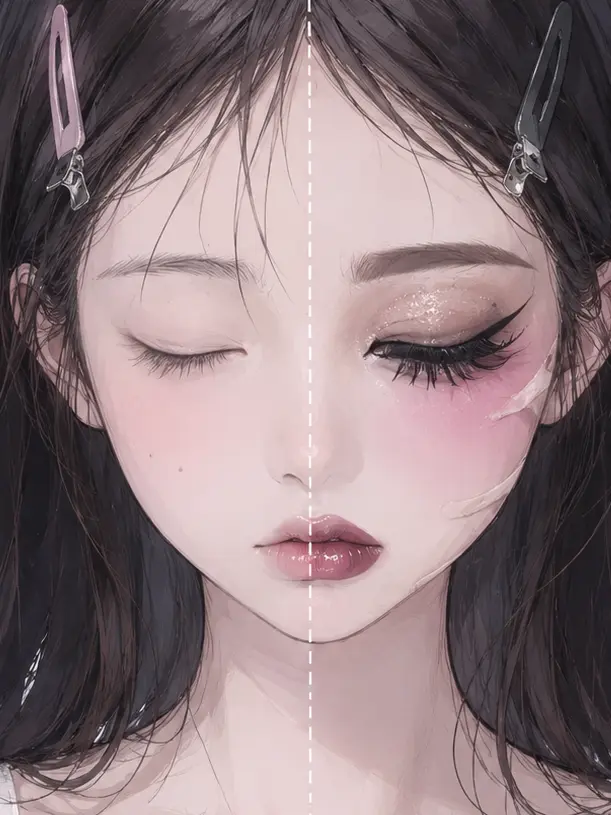 Akiiiiii000의 メイクよりすっぴんが可愛かった件