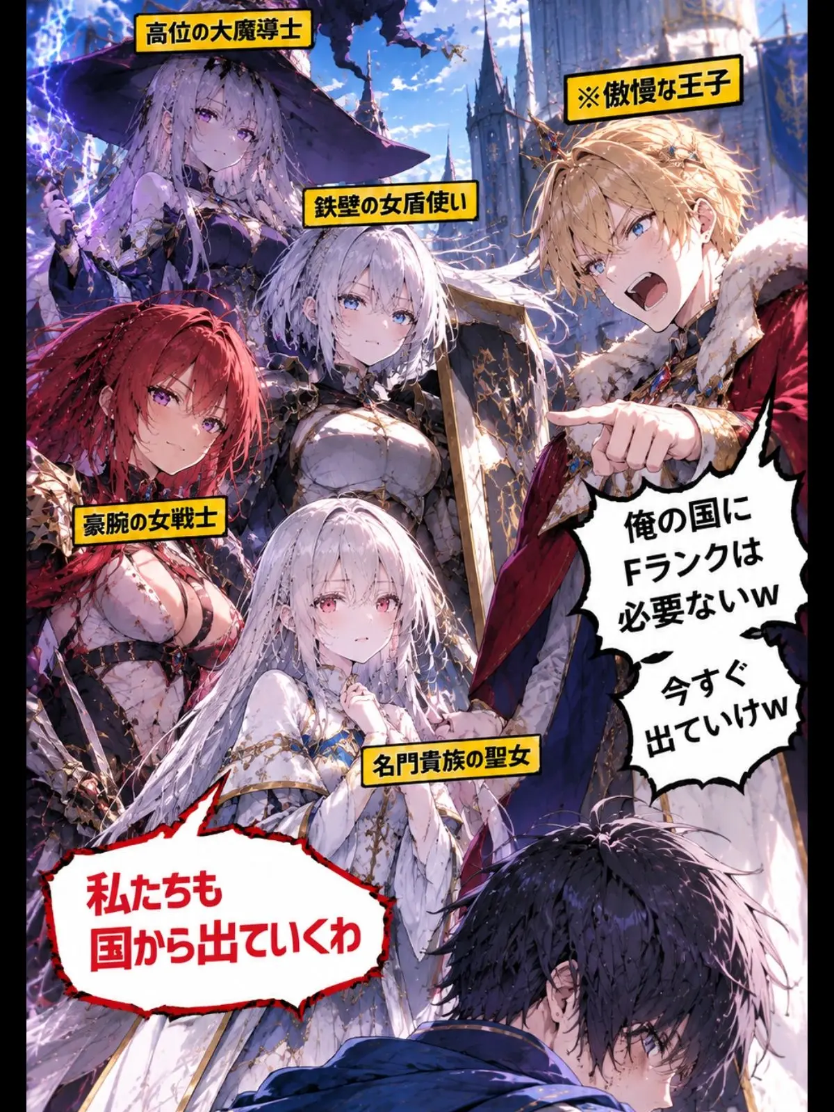 Claude2050의 Fランク勇者追放したら最強4人出ていった
