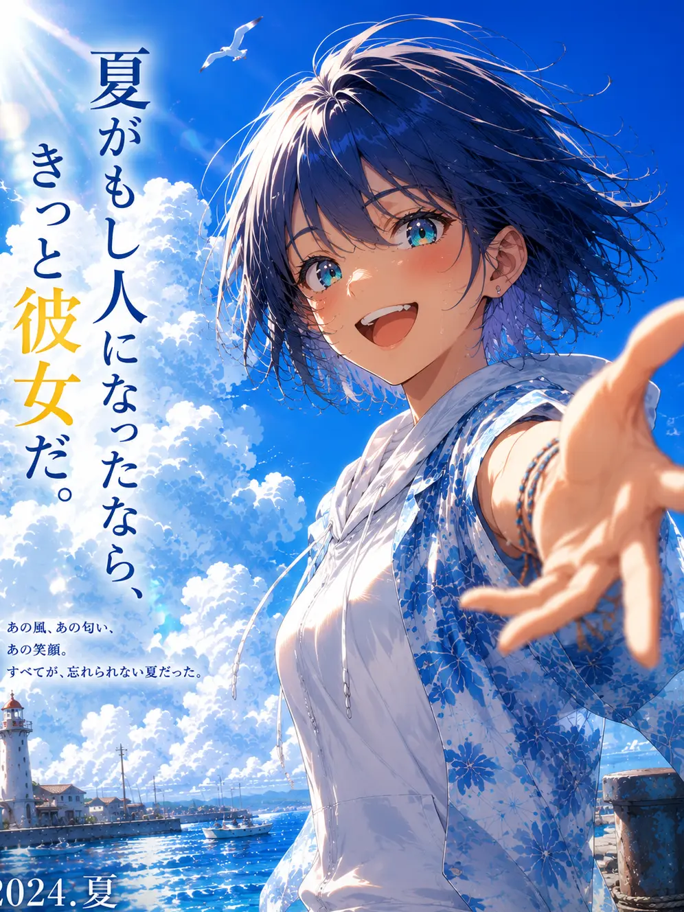 QuaintOtter4559의 夏がもし人になったなら、きっと彼女だ。
