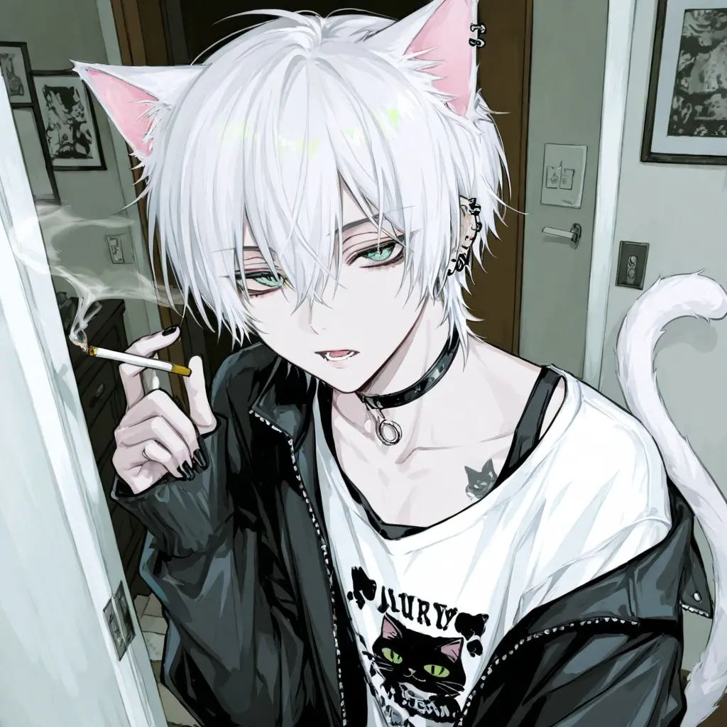 _ne_의 猫系男子に猫耳しっぽが生えました