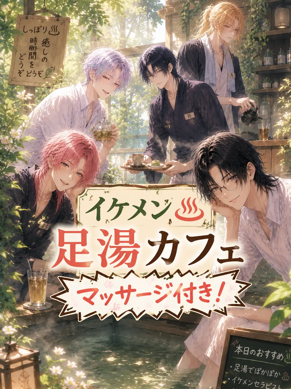 GrimHeron7516의 イケメン♨足湯カフェ＼マッサージ付き！／