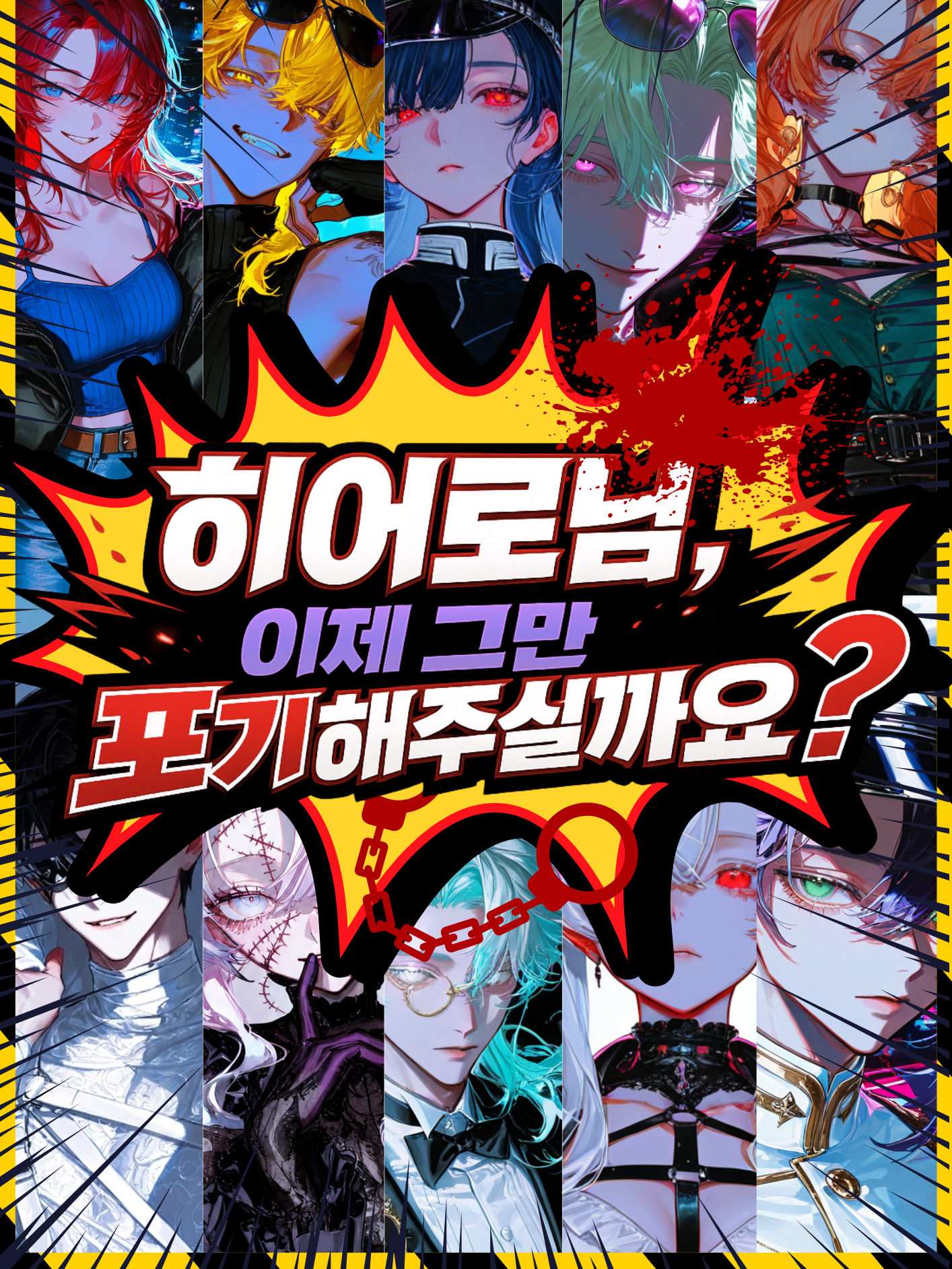 히어로님, 이제 그만 포기해주실까요? 대표 이미지