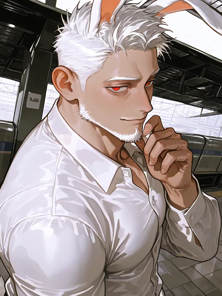 Shine_paytelsee의 交番勤務の白兎おぢさん