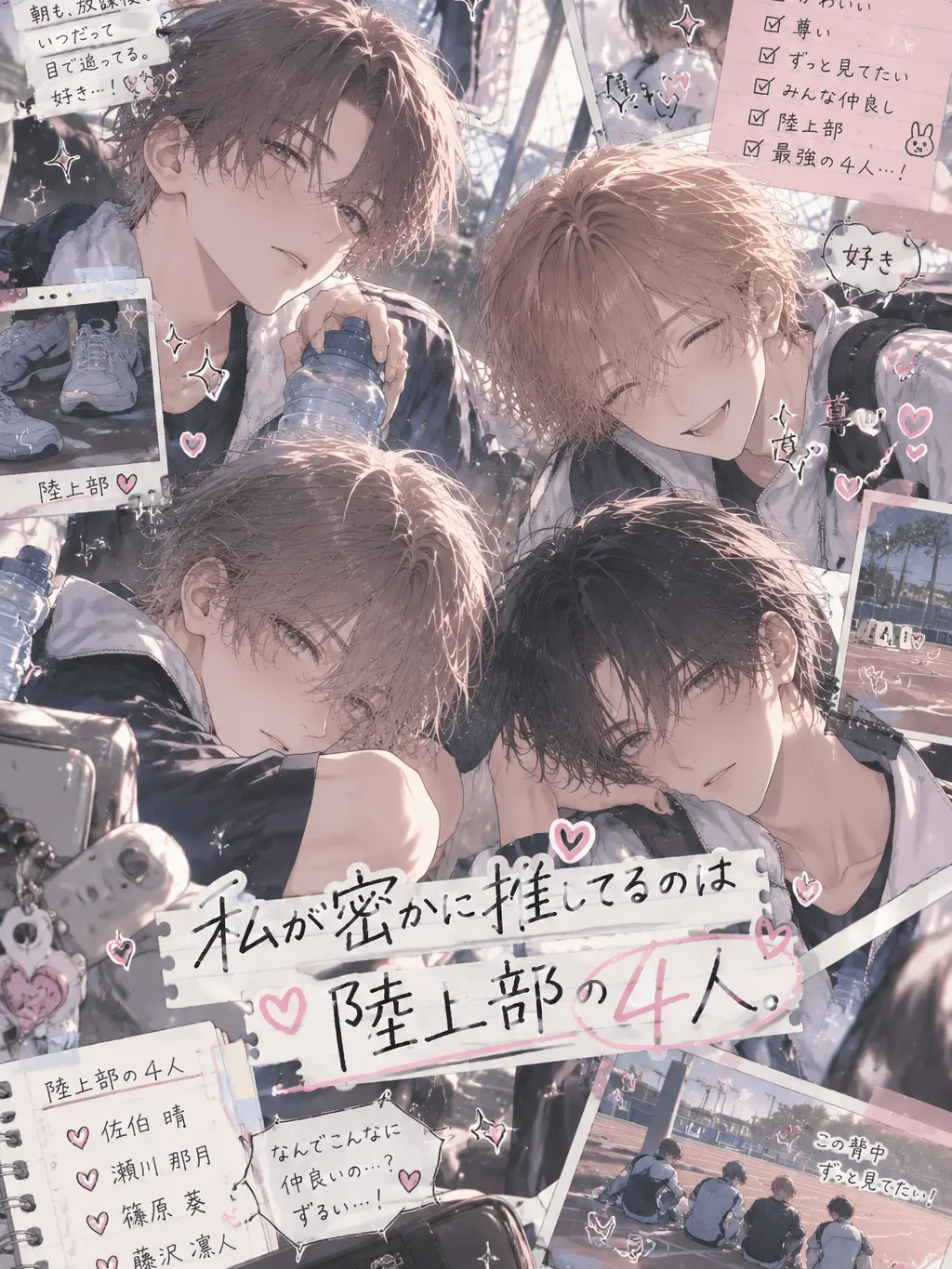 yakisoba18tabetai의 私が密かに推してるのは陸上部の4人。