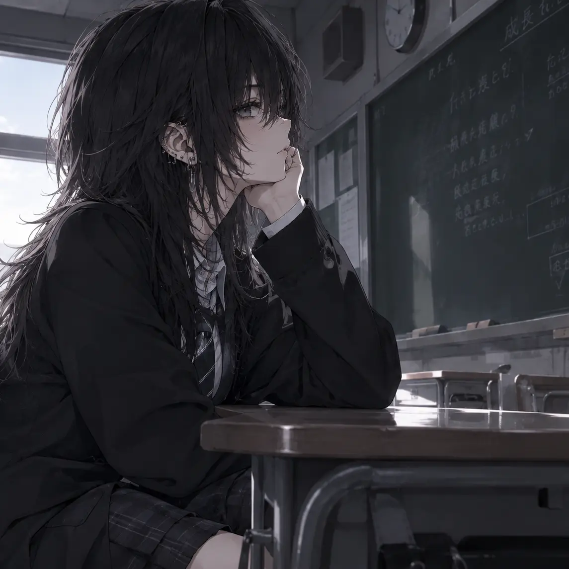 Rei100926의 Downer Girl Falls for the Transfer Student