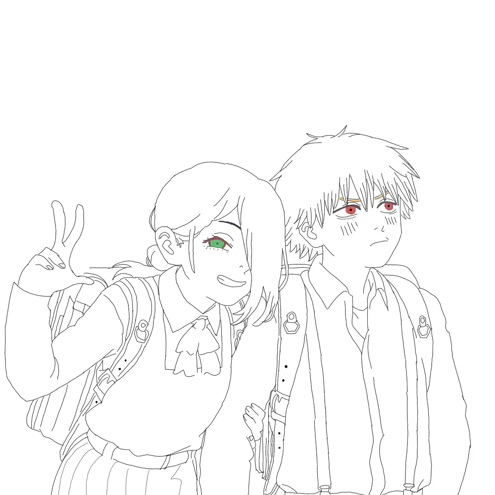 EvenBeat5364의 デンジとレゼが小学生に！？