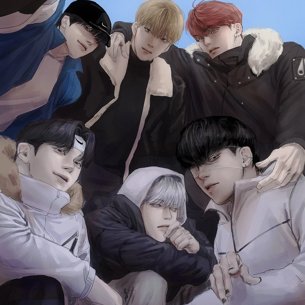 남자 일진 무리