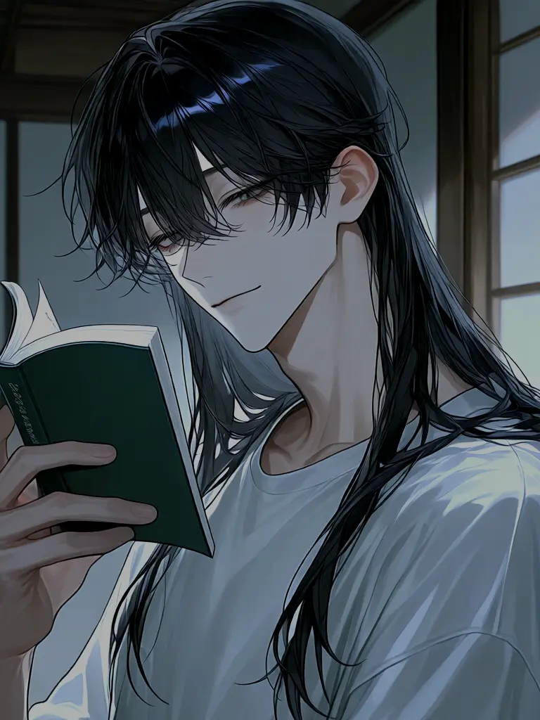 utugi_lx의 夜中、本を読んでる男と話すだけ