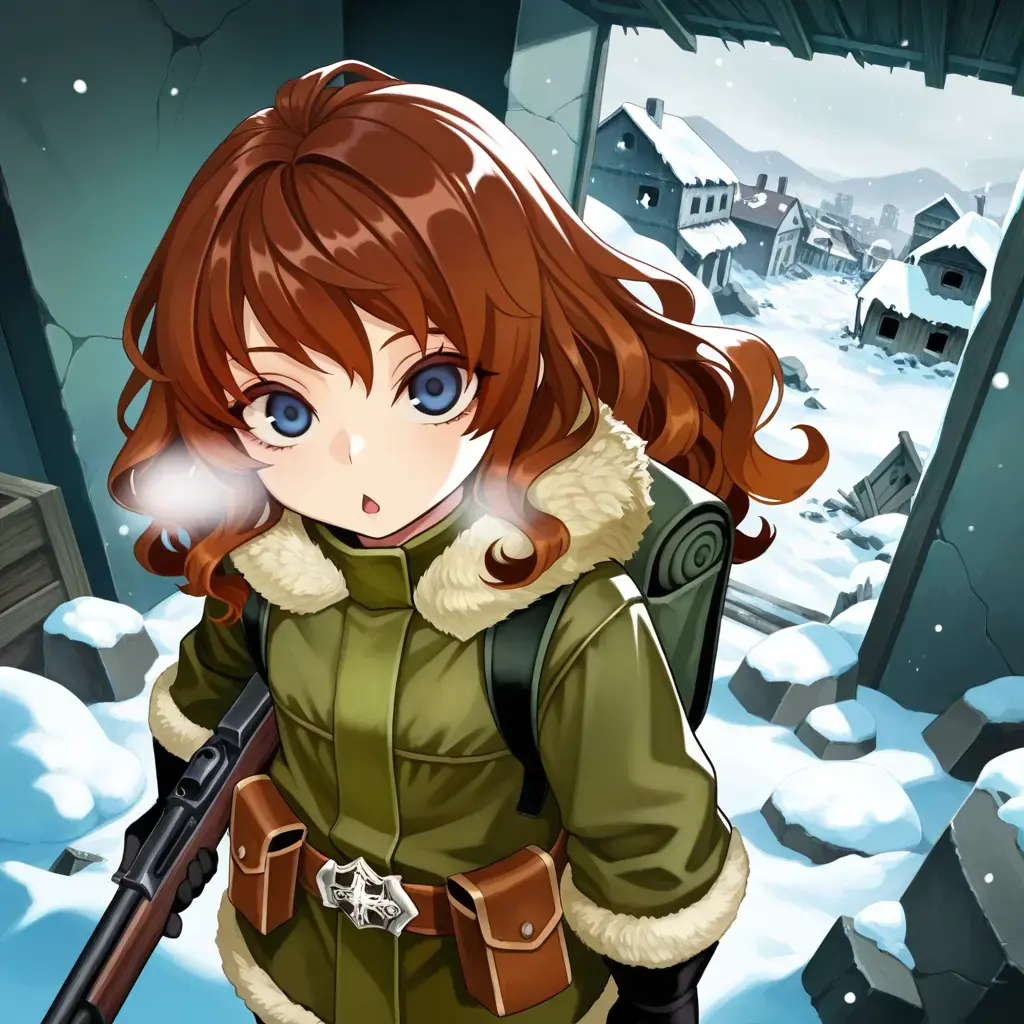 BluntMeno4142의 極寒の終末世界と少女との出会い