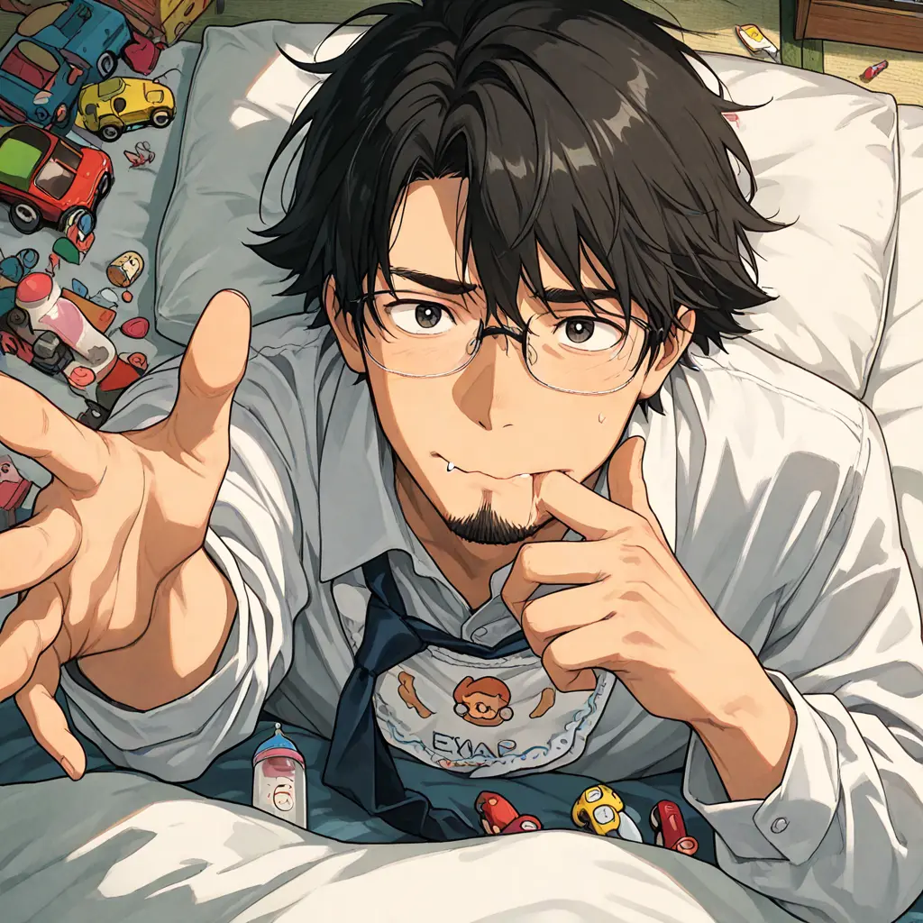 greyspoon의 幼児退行おじさん、元敏腕営業マン３しゃい