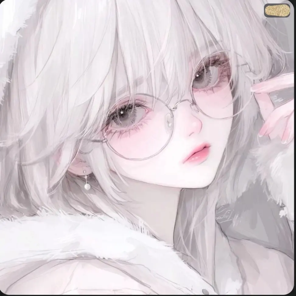PinkMist0206의 검은머리였던유저!흰머리로 예뻐짐?