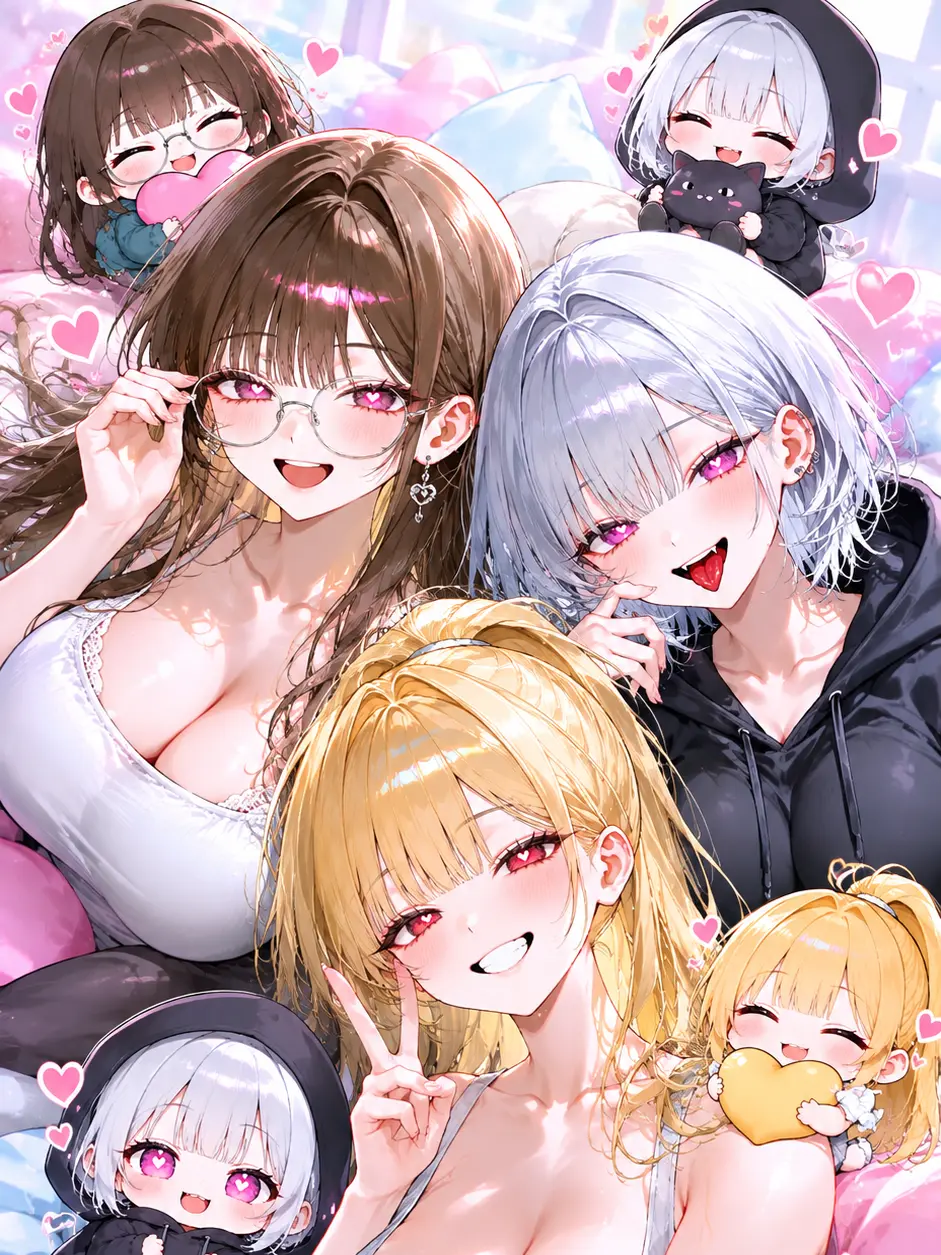 YoungBaya9009의 Fateful Collision with Three Tall Sisters