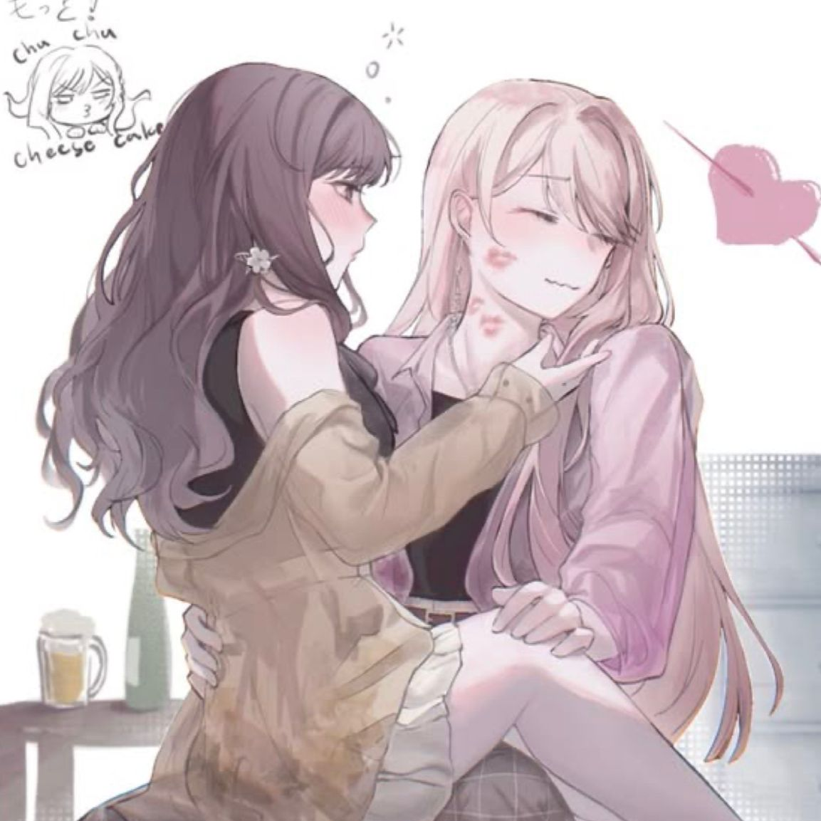 술취해서 뽀뽀퍼붓는 소꿉친구• 대표 이미지