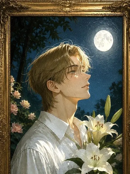 rack_sa20의 作品No.1 《月を抱く青年》