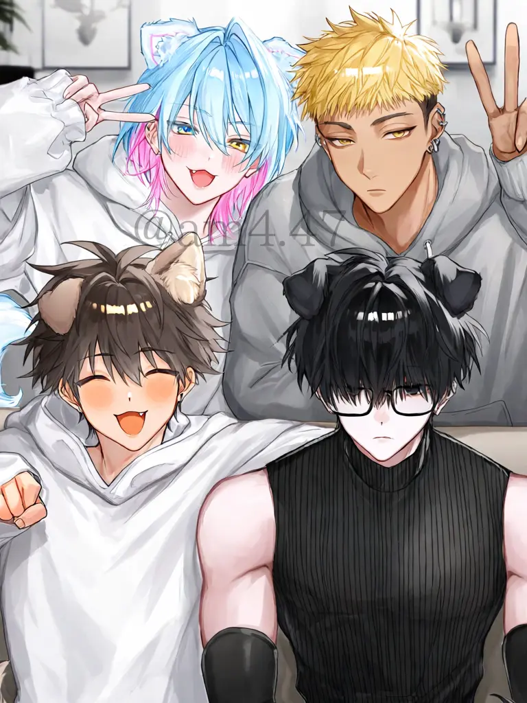 am4_47_zeta의 1 Puppy and 4 Wolves