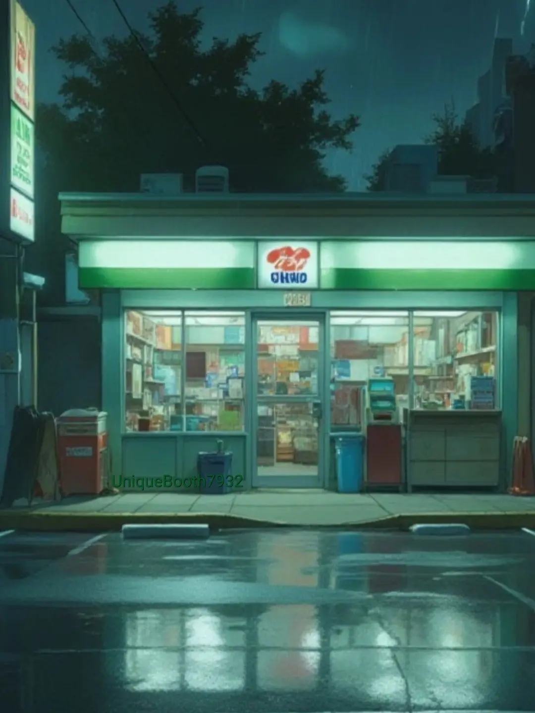 UniqueBooth7932의 雷雨のコンビニ夜勤