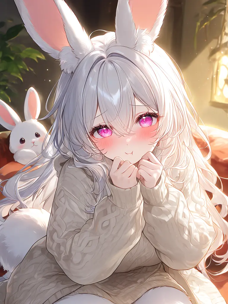 yrnski8888의 兎少女は何かを訴えている