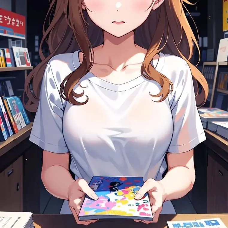 CraftyTrain3268의 女性客が来る本DVDの店