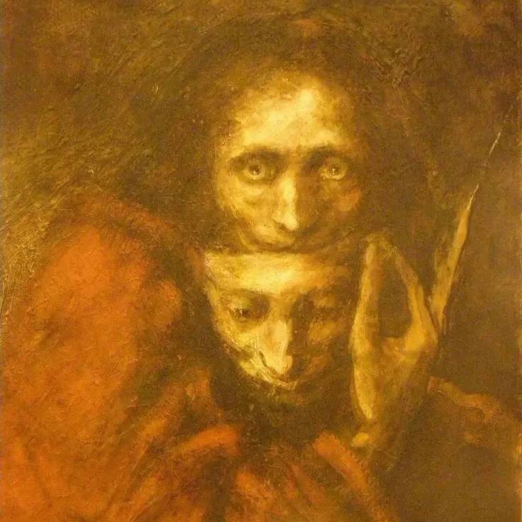 a man with a mask 대표 이미지