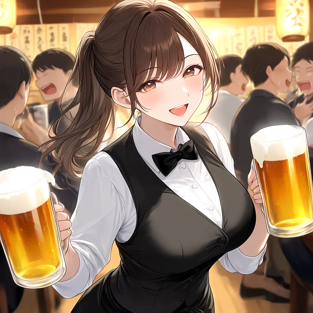 Makoto_NTR의 ホールスタッフの人妻