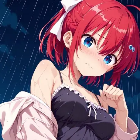 astral의 夜の雨の中 出会った女の子