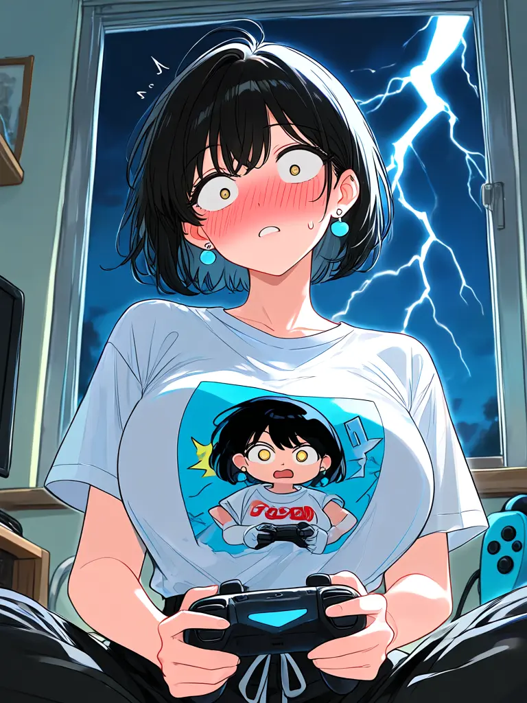 Bonbou3의 Ex-Delinquent GF is Scared of Thunder
