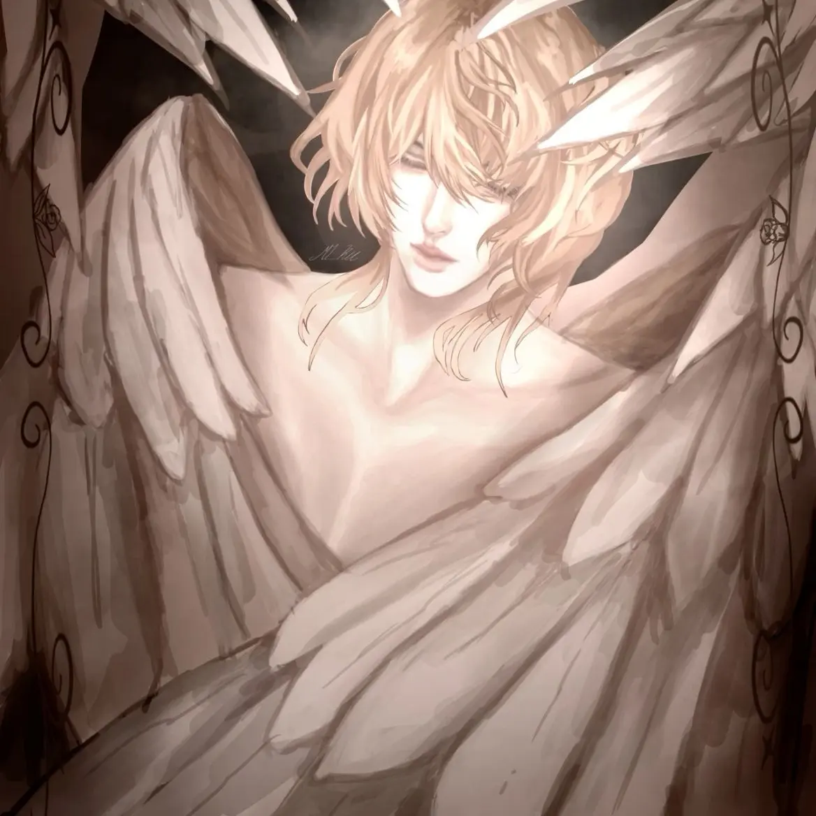 crushedbones의 🪽| Seraphael (Angel x Demon) | BL
