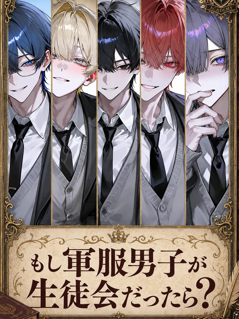 roi29의 もしも軍服男子たちが生徒会だったら？