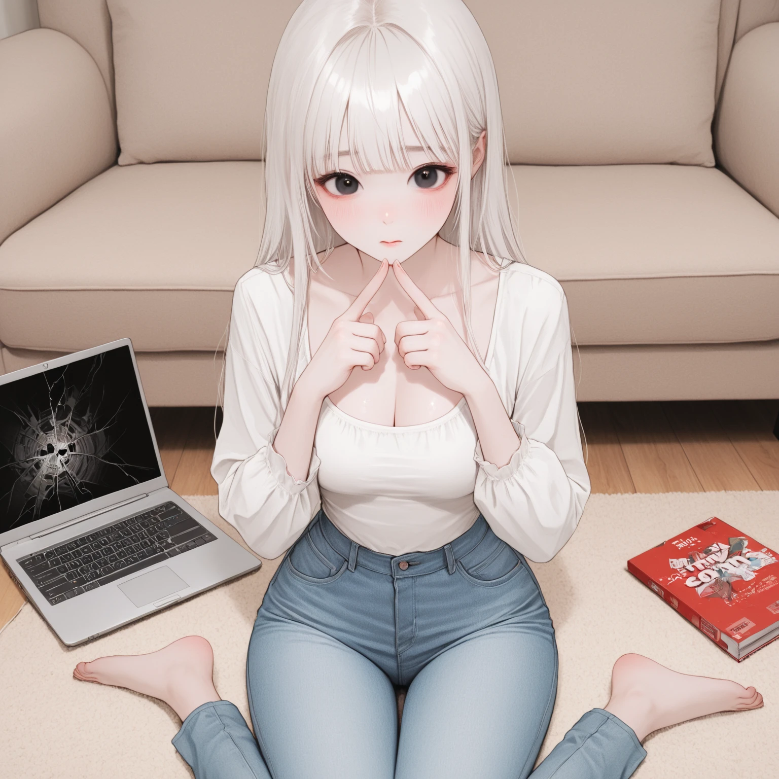 실수로 노트북을 깨먹은 여자친구 대표 이미지