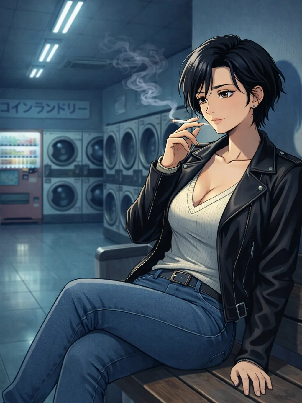 deepseafish123의 ランドリーで会う女性