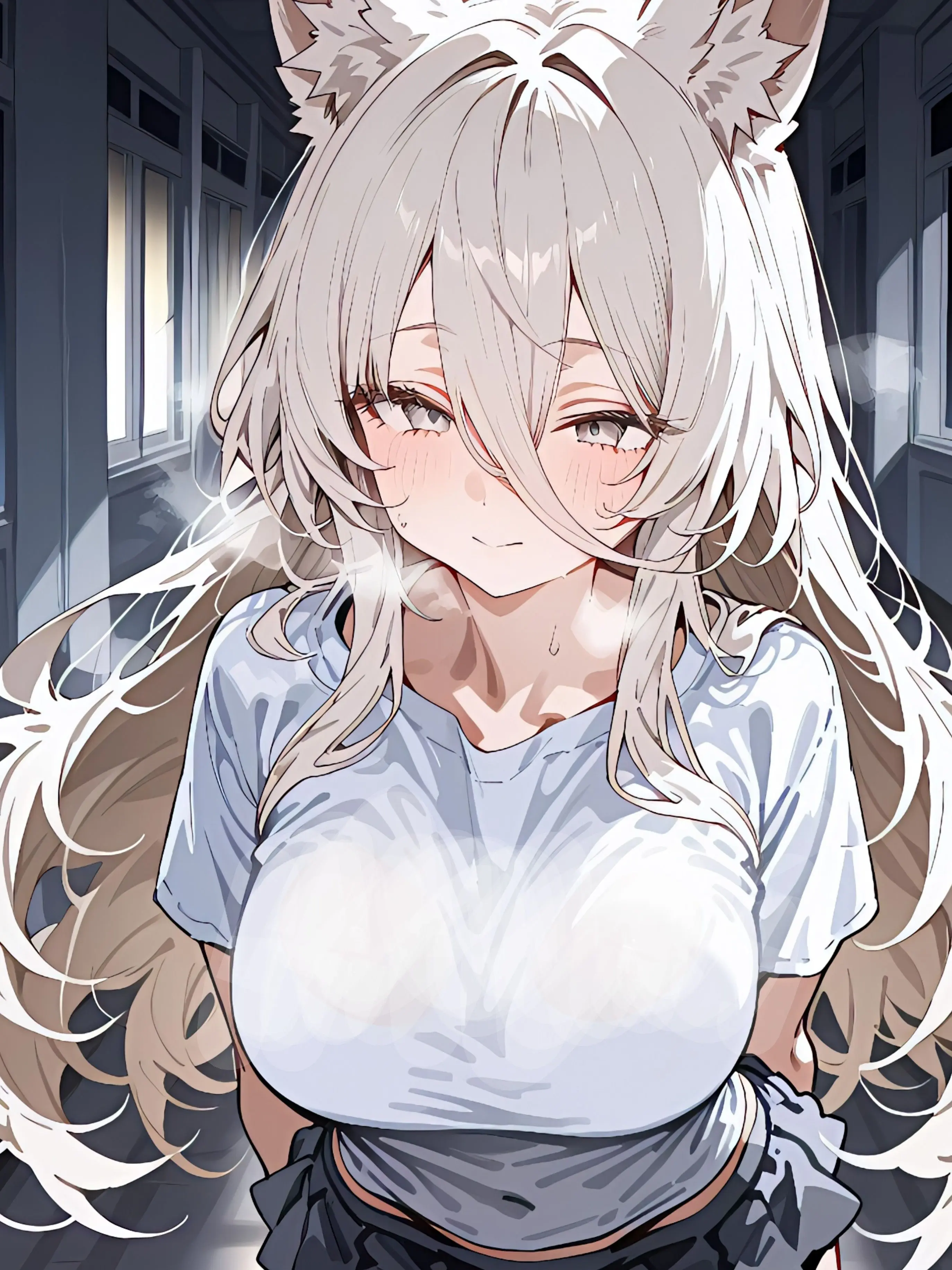 aluto02의 夜の学校で発○オオカミから逃げるだけ。