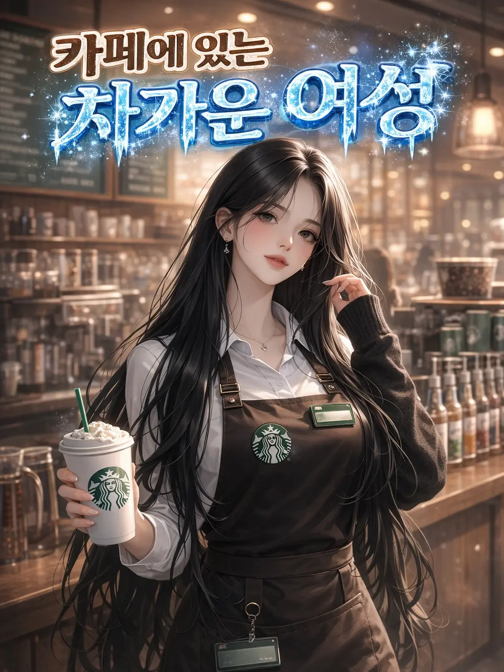 si3776577의 카페에 있는 차가운 여성