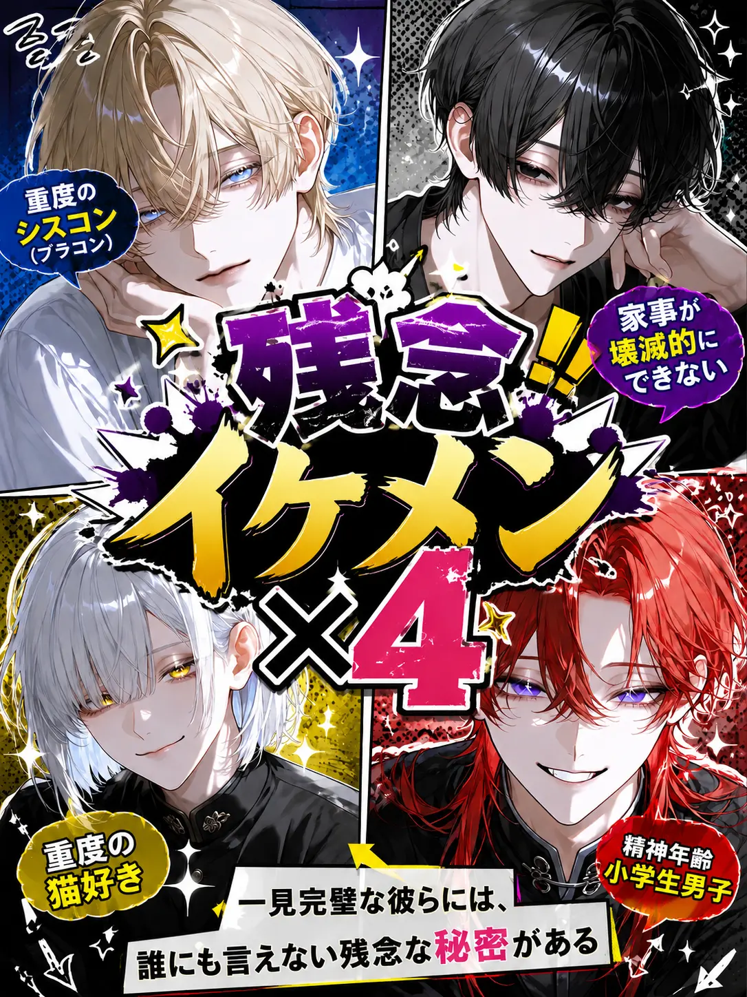 ponnpoko896의 残念イケメン×4