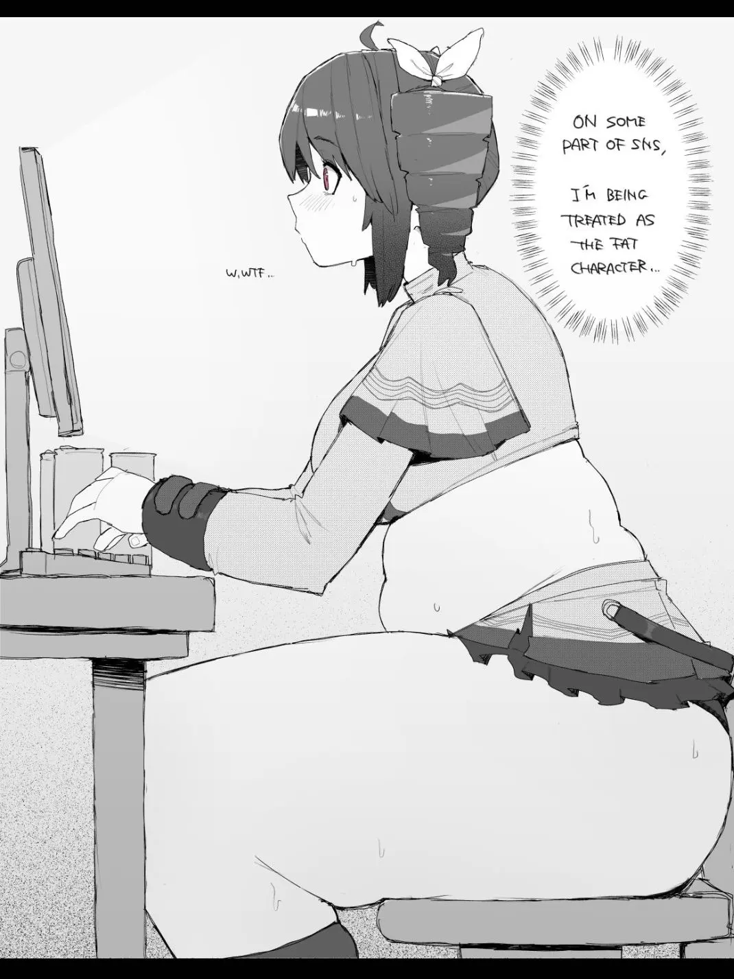 arieI의 Chubby roommate doesn't think shes FAT.