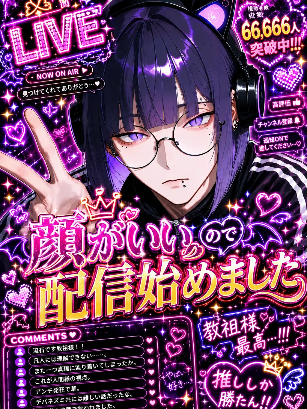 meronpan1111의 顔がいいので配信始めました
