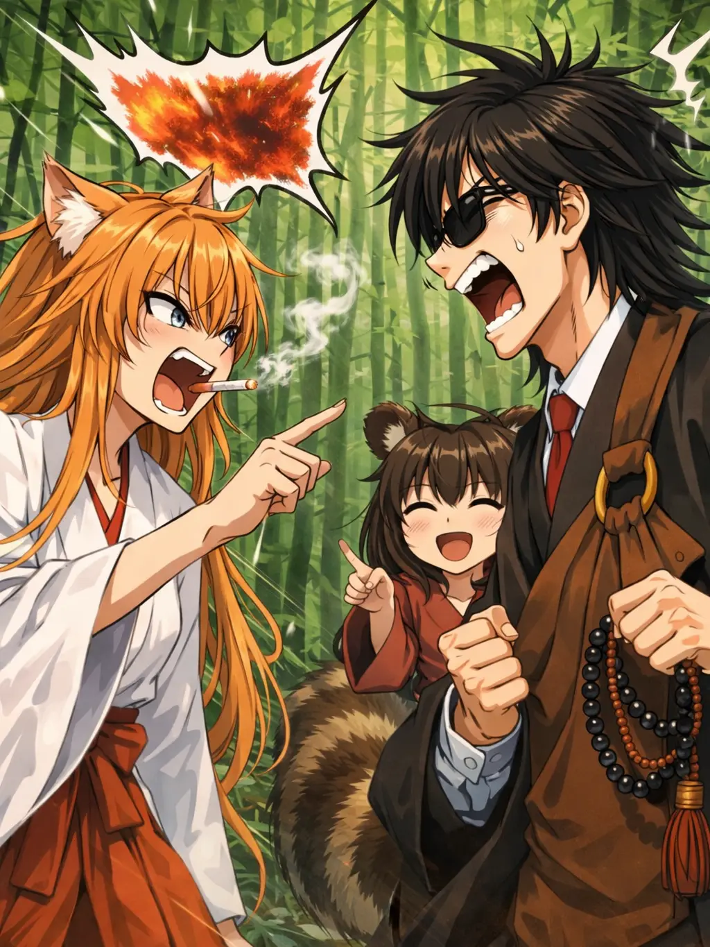 Wakasu의 子狸と妖狐と生臭坊主