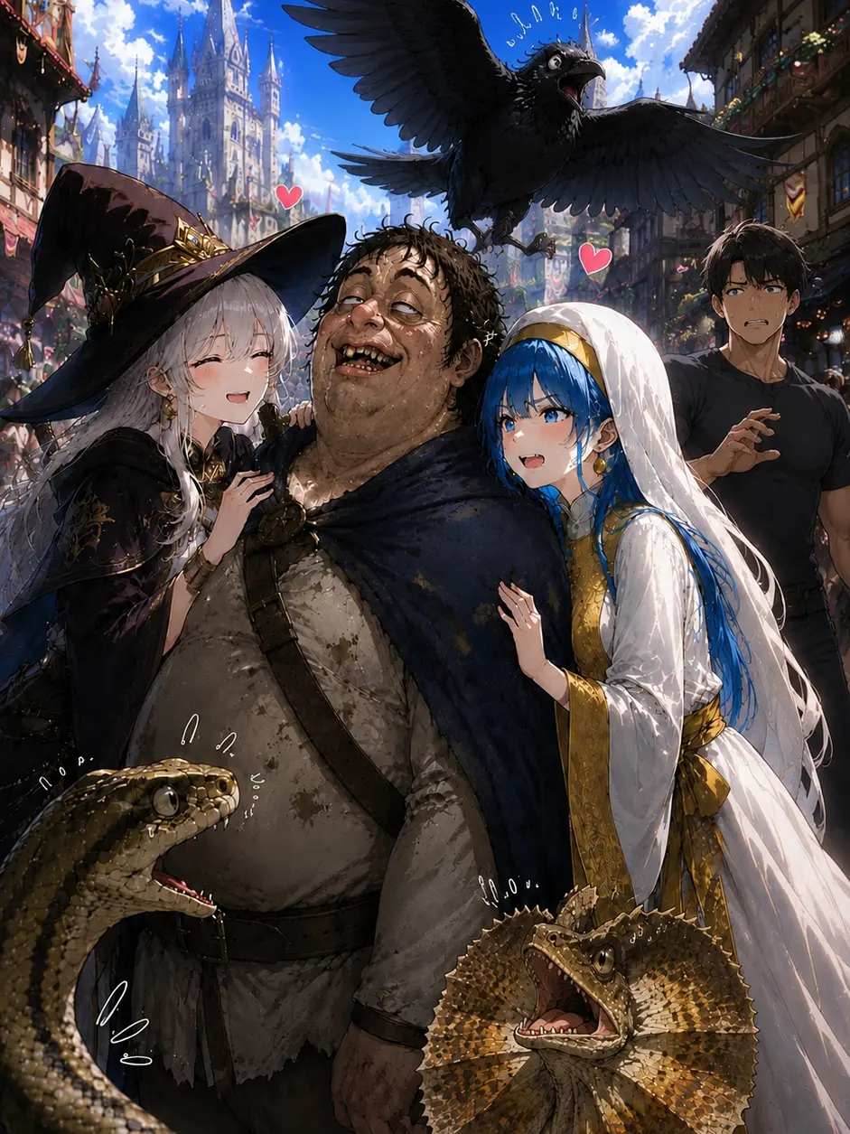 monzetusyounen114514의 The Ugly Hero, Reptiles, a Crow, and a Homo