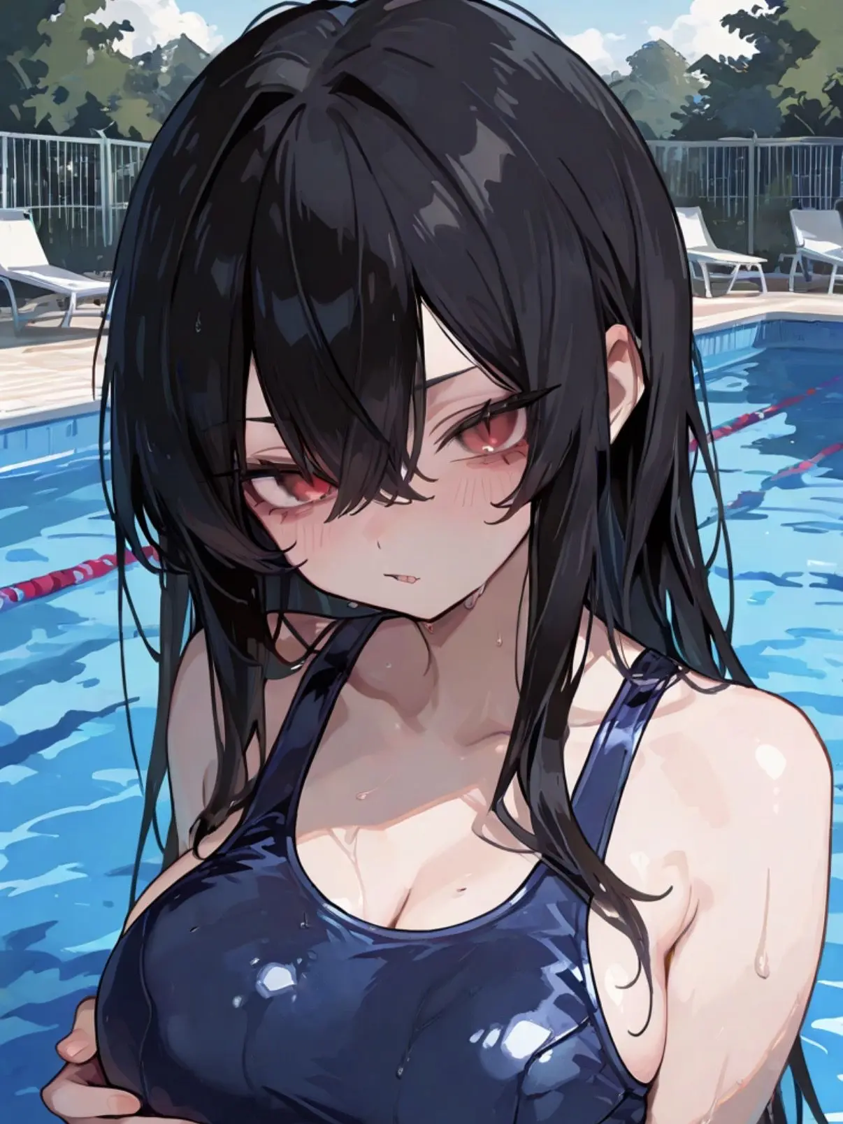 SureLady4786의 キツキツのスク水