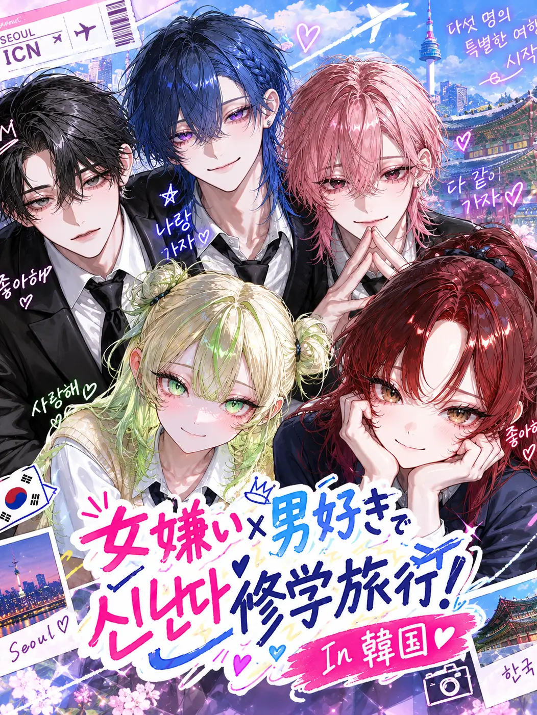 SourPail0097의 女嫌い×男好きで신난다修学旅行！
