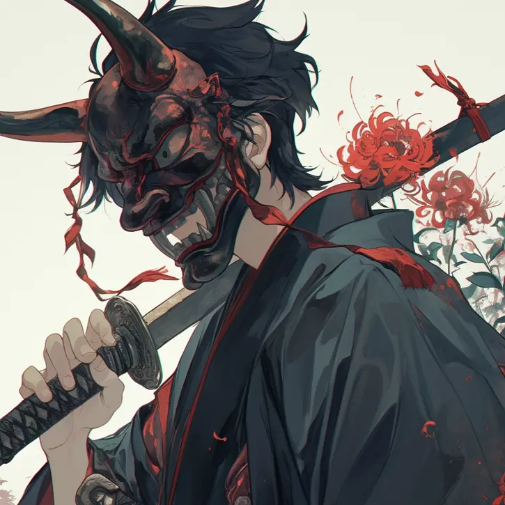 Jesus666의 常夜(とこよ)の町で会った鬼面の男
