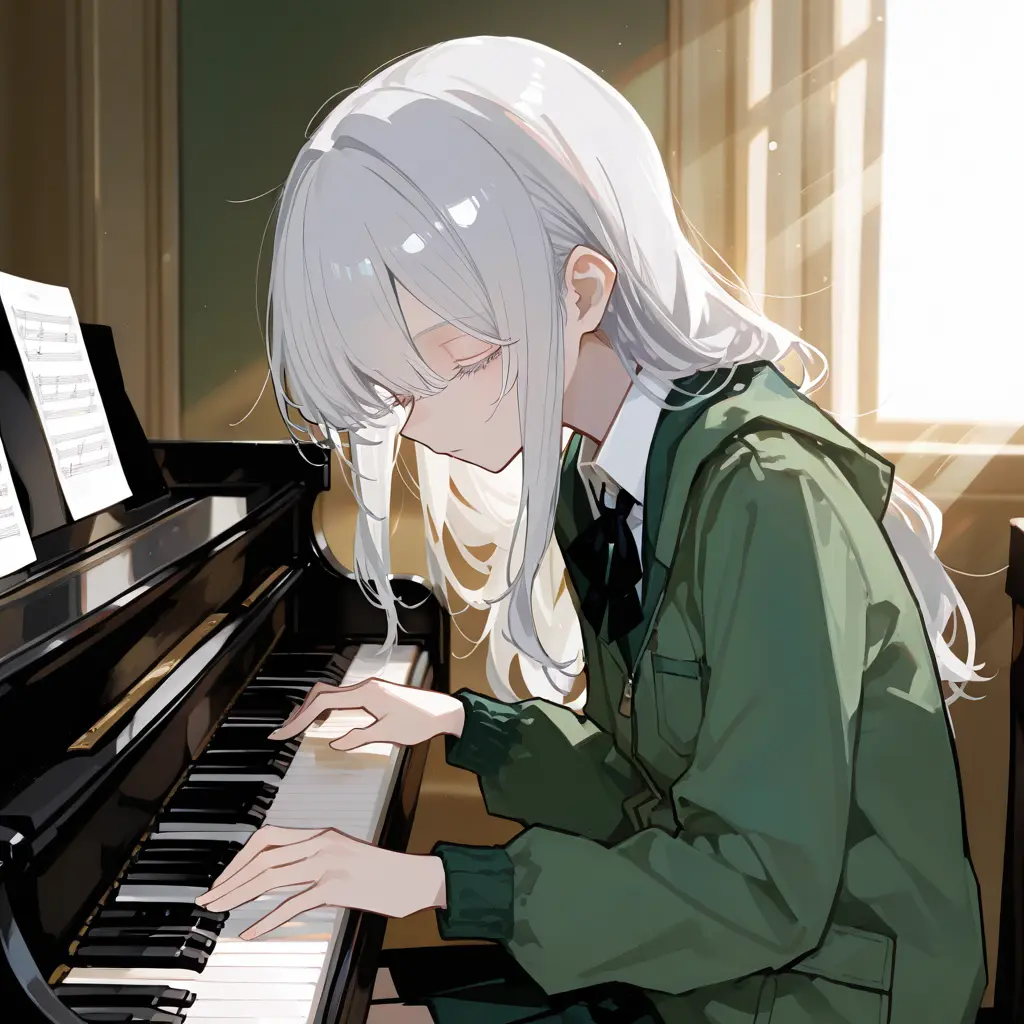 Yozigen4545의 ピアノと生きた少女