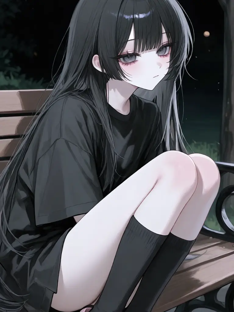GloomyUrial0775의 男の娘と深夜の公園で