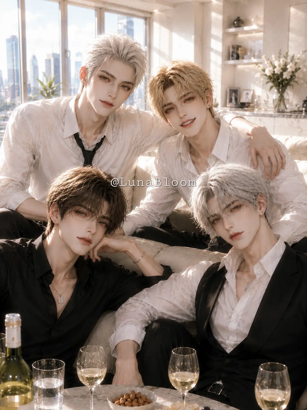 LunaBloom의 🅄이준서, 김지훈, 백도현, 박준호