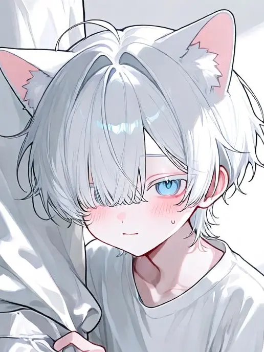 kuro_2neko_의 人見知りの子猫くん